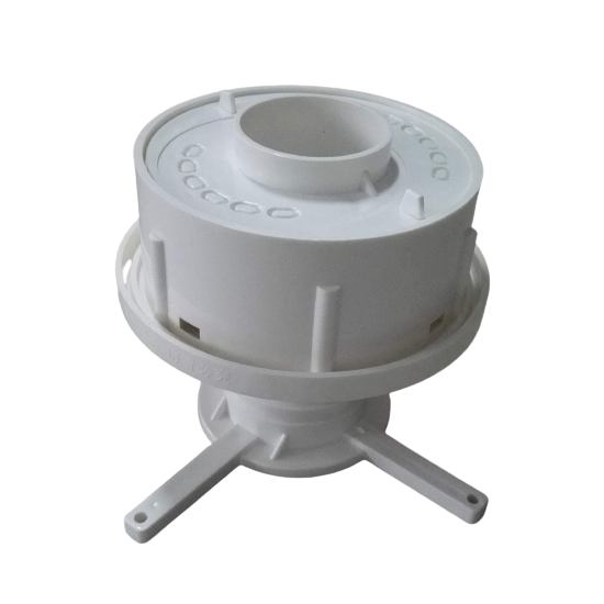 Embedded base for boards passing through the floor