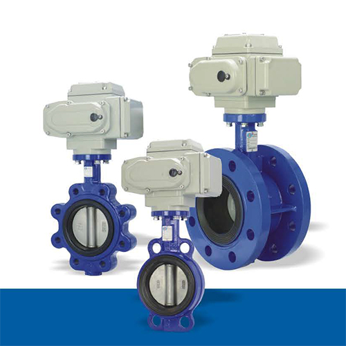 Soft sealing center line motorized butterfly valve